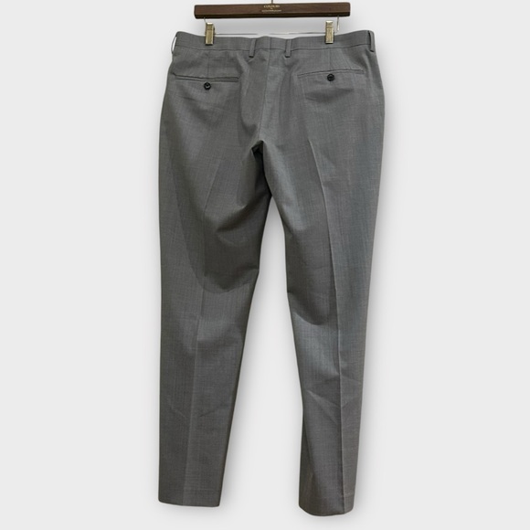 J. Crew Slim Fit Ludlow Suit Pant in Italian Wool Geyser Gray Size 35 x 32 New - Picture 7 of 11